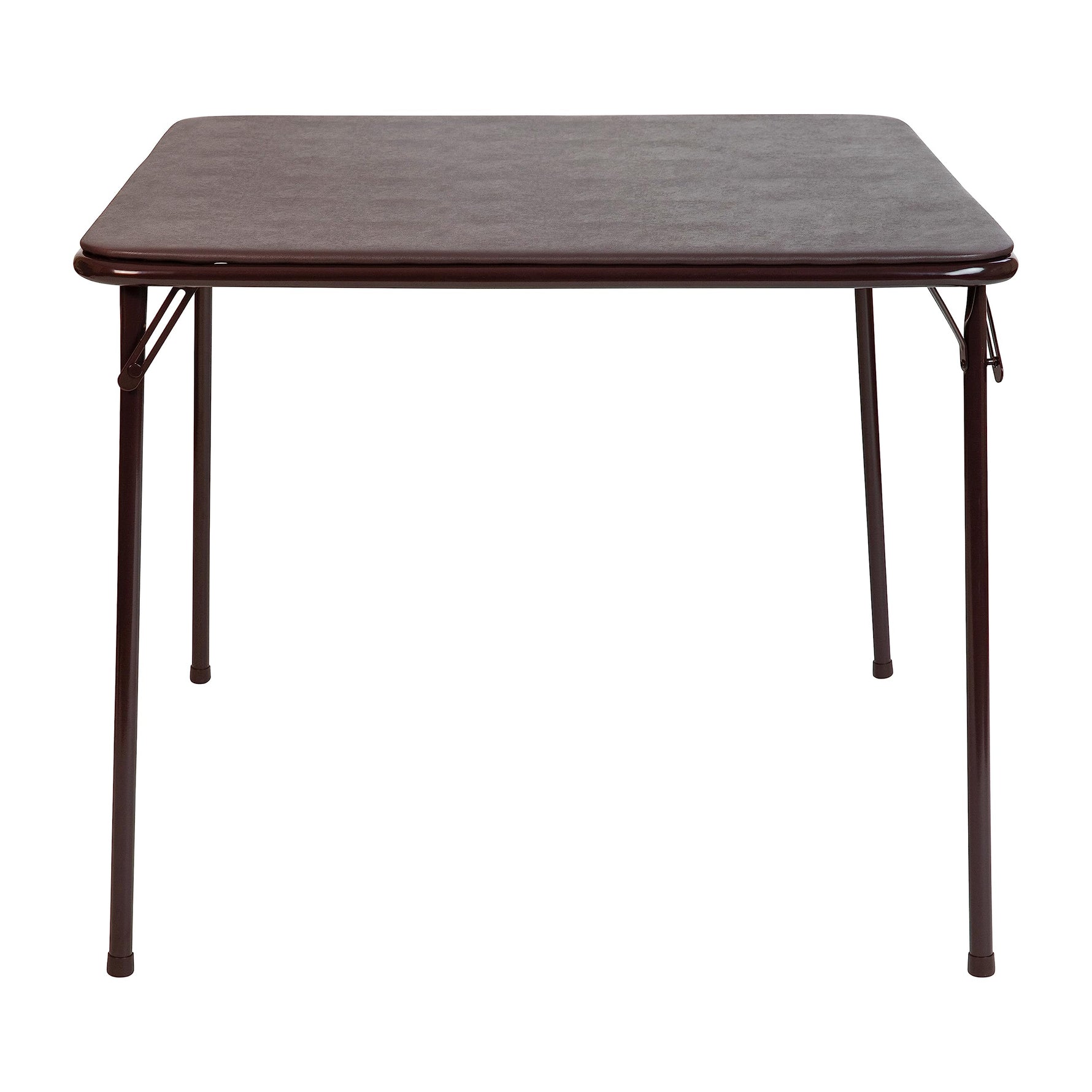 Flash Furniture Madelyn 33.5" Square Folding Multipurpose Card Table with Padded Vinyl Top, Portable Folding Game Table for 4 Players, Black