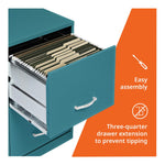 NuSparc 2 Drawer Locking Filing Cabinet | Pre-Assembled Steel Construction | Space-Saving Design is Perfect for Home and Small Office | Letter-Size | Assembled in North America