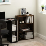 Furinno PASIR Book Shelf, 3-Tier Bookshelf, Storage Shelves Bookcase, 9.7 x 23.7 x 31.5, for Living Room, Bedroom, Home Office, Plain White