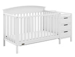 Graco Benton 5-in-1 Convertible Crib – GREENGUARD Gold Certified, Converts from Baby Crib to Toddler Bed, Daybed and Full-Size Bed, Fits Standard Full-Size Crib Mattress (White)
