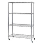 5-Tier Steel Wire Shelving, 30"W x 14"D x 61.5"H | Durable solid steel wire storage rack with adjustable shelves featuring 300 pounds per shelf weight capacity for home use