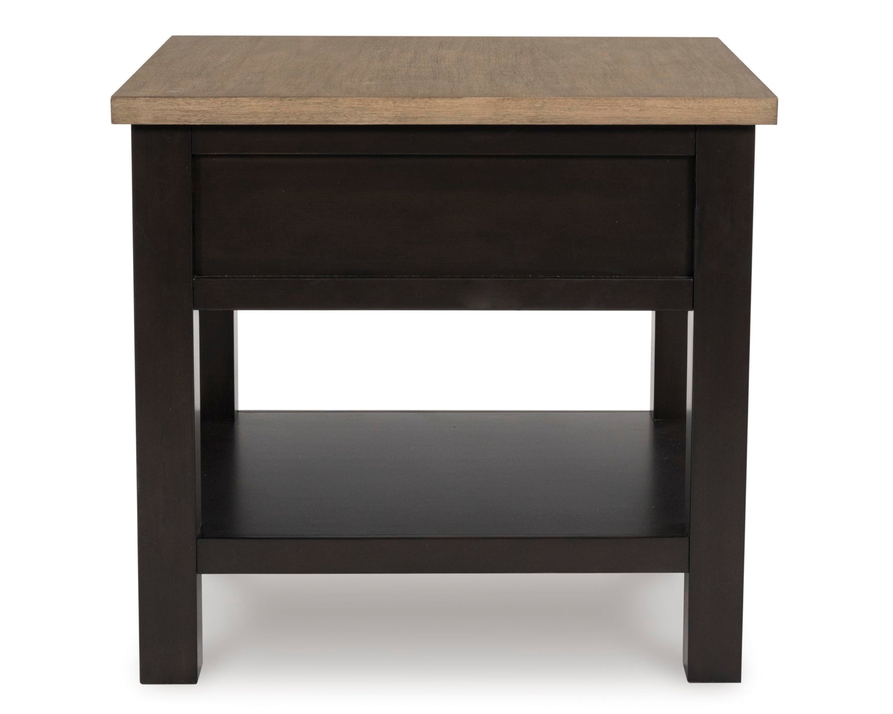 Signature Design by Ashley Bolanburg End Table for Living Room, Two-Tone Distressed Wood Side Table with Smooth-Gliding Drawer, Farmhouse Plank-Style Top, Ideal Night Stand Use, Antique White/Oak