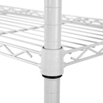 5-Tier Steel Wire Shelving, 30"W x 14"D x 61.5"H | Durable solid steel wire storage rack with adjustable shelves featuring 300 pounds per shelf weight capacity for home use