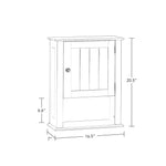 RiverRidge Ashland Single Door Wall, Gray Cabinet,Grey