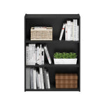 Furinno PASIR Book Shelf, 3-Tier Bookshelf, Storage Shelves Bookcase, 9.7 x 23.7 x 31.5, for Living Room, Bedroom, Home Office, Plain White