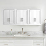 Crosley Furniture Savannah Wall Mounted Bathroom Storage Medicine Cabinet with Shelves, White