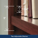 Sauder Miscellaneous Storage 3-Shelf Bookcase/ Book shelf, Oiled Oak finish