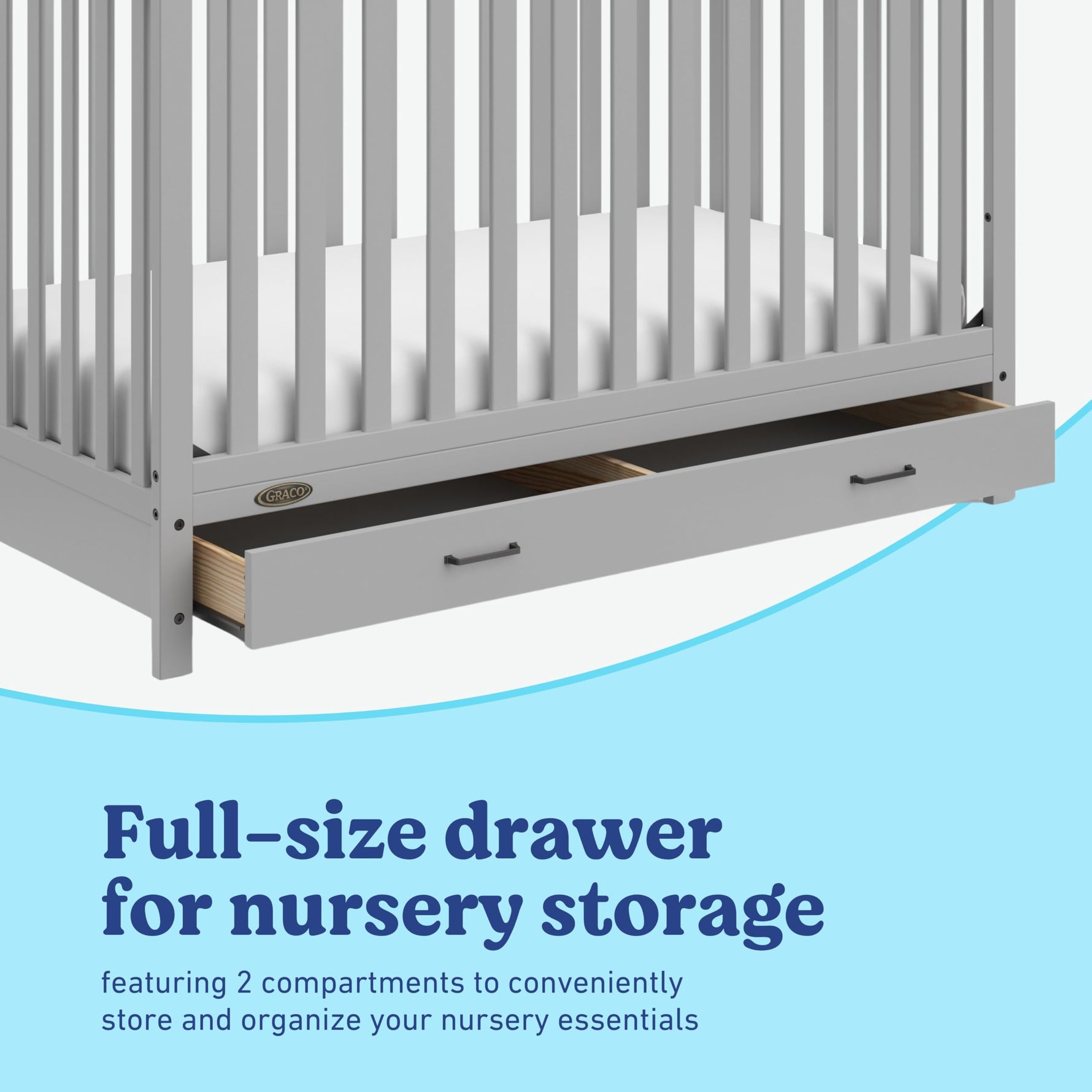Graco Benton 5-in-1 Convertible Crib – GREENGUARD Gold Certified, Converts from Baby Crib to Toddler Bed, Daybed and Full-Size Bed, Fits Standard Full-Size Crib Mattress (White)