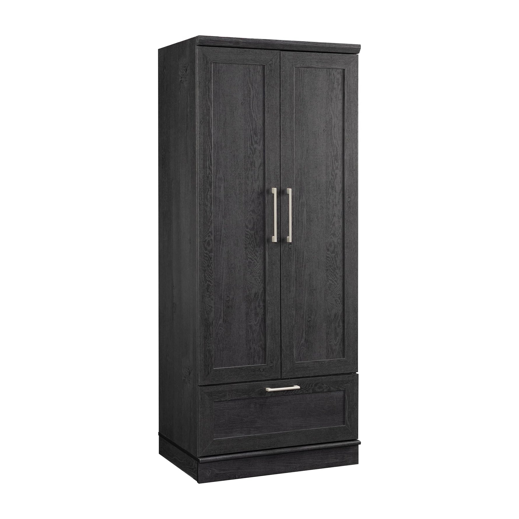 Sauder 411802 HomePlus Wardrobe/Storage Cabinet, L: 28.98" x W: 20.95" x H: 71.18", Sienna Oak finish