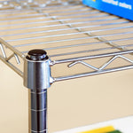 5-Tier Steel Wire Shelving, 30"W x 14"D x 61.5"H | Durable solid steel wire storage rack with adjustable shelves featuring 300 pounds per shelf weight capacity for home use
