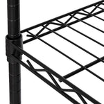 5-Tier Steel Wire Shelving, 30"W x 14"D x 61.5"H | Durable solid steel wire storage rack with adjustable shelves featuring 300 pounds per shelf weight capacity for home use