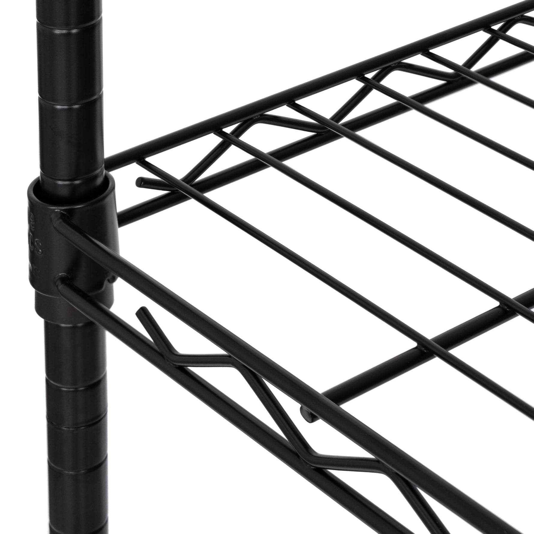 5-Tier Steel Wire Shelving, 30"W x 14"D x 61.5"H | Durable solid steel wire storage rack with adjustable shelves featuring 300 pounds per shelf weight capacity for home use