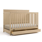 Graco Hadley 5-in-1 Convertible Crib with Drawer – GREENGUARD Gold Certified, Fits Standard Crib Mattress, Converts to Toddler Bed, Daybed and Full Bed, 4 Adjustable Mattress Heights (White)