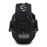 WALKER'S Razor Electronic Quad Muff w/ Bluetooth | 4 Mics 360-Degree Sound Capture 23dB NRR Hearing Protection Range Shooting Earmuffs w/ 2 AAA Batteries, Black