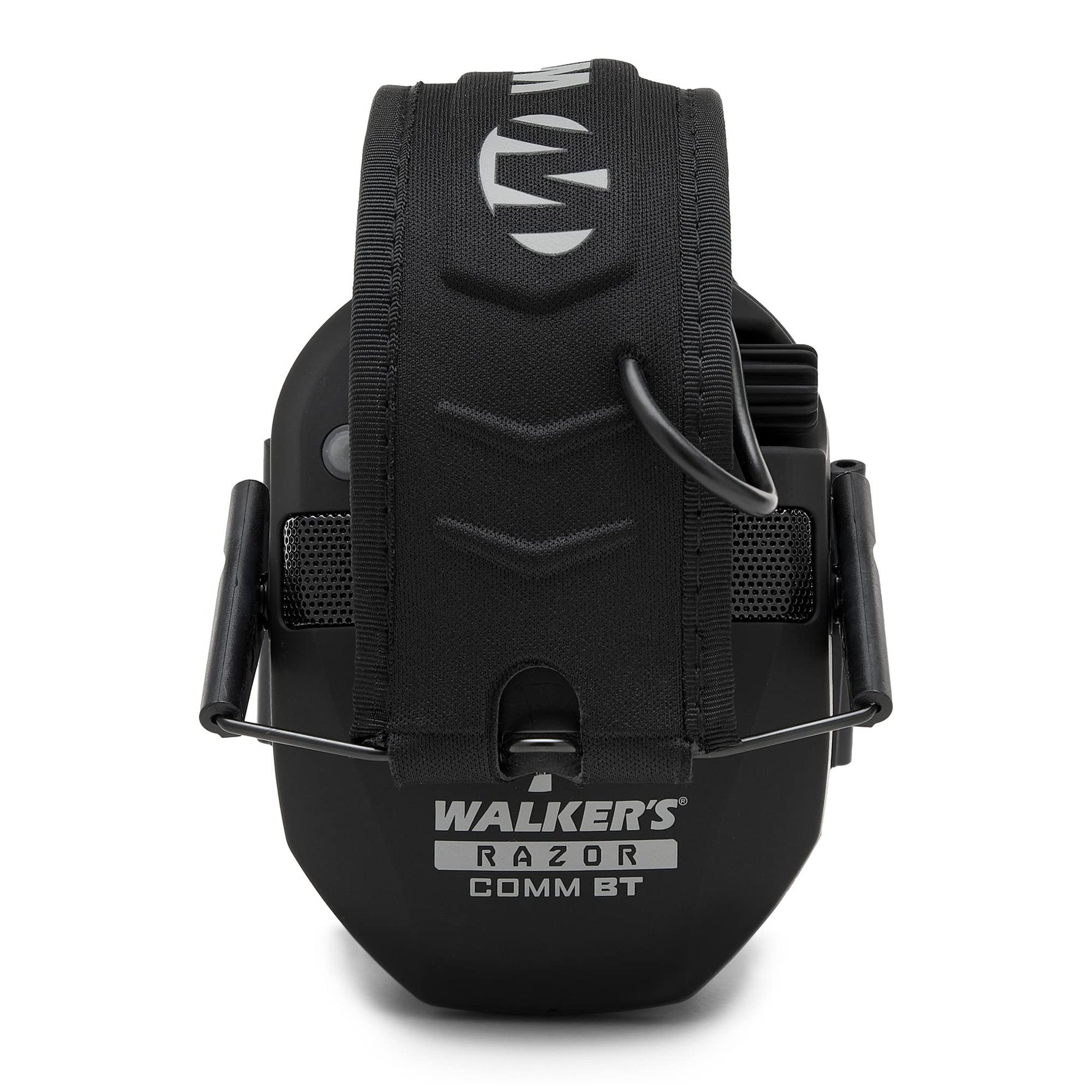 WALKER'S Razor Electronic Quad Muff w/ Bluetooth | 4 Mics 360-Degree Sound Capture 23dB NRR Hearing Protection Range Shooting Earmuffs w/ 2 AAA Batteries, Black