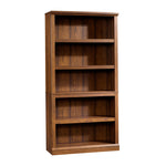 Sauder 5-Shelf Split Bookcase/ Book shelf, Oiled Oak finish
