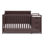 Graco Hadley 5-in-1 Convertible Crib with Drawer – GREENGUARD Gold Certified, Fits Standard Crib Mattress, Converts to Toddler Bed, Daybed and Full Bed, 4 Adjustable Mattress Heights (White)