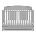 Graco Benton 5-in-1 Convertible Crib – GREENGUARD Gold Certified, Converts from Baby Crib to Toddler Bed, Daybed and Full-Size Bed, Fits Standard Full-Size Crib Mattress (White)