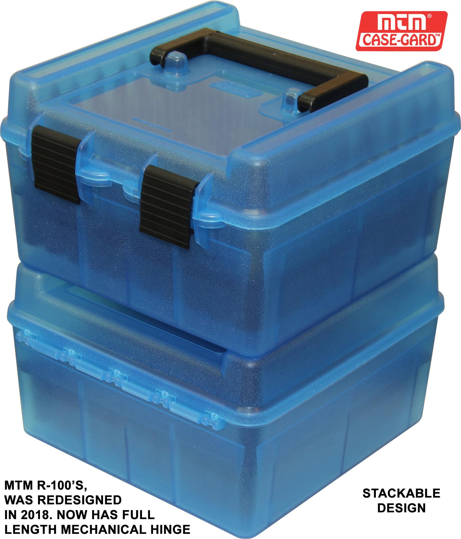 MTM Deluxe Ammo Box 100 Round Handle 22-250 to 458 Win