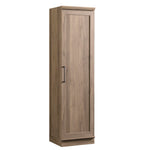 Sauder HomePlus Narrow Pantry Storage Cabinet Slim Single Door with Adjustable Shelves, Kitchen Storage Cabinet, in Soft White