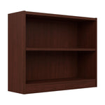 Bush Home Universal Small 2 Shelf Bookcase in Black, Low Storage and Display Bookshelf for Home Office or Living Room Organization