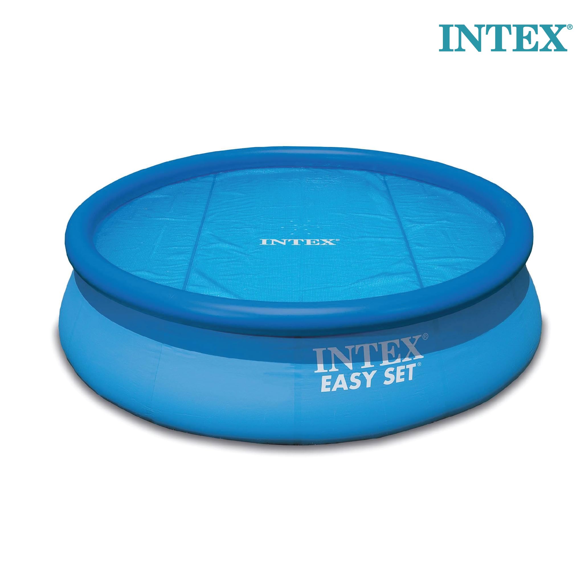 INTEX 28013E Solar Pool Cover: for 15ft Round Easy Set and Metal Frame Pools – Insulates Pool Water – Reduces Water Evaporation – Keeps Debris Out – Reduces Chemical Consumption