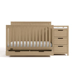 Graco Hadley 5-in-1 Convertible Crib with Drawer – GREENGUARD Gold Certified, Fits Standard Crib Mattress, Converts to Toddler Bed, Daybed and Full Bed, 4 Adjustable Mattress Heights (White)