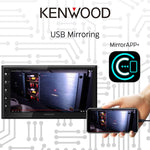 KENWOOD DMX4710S Digital Car Stereo (50W x 6-Ch), Apple CarPlay & Android Auto Compatible, Bluetooth-Enabled Head Unit with 6.8" LCD Display, Single DIN Touchscreen Car Stereo with USB Mirroring