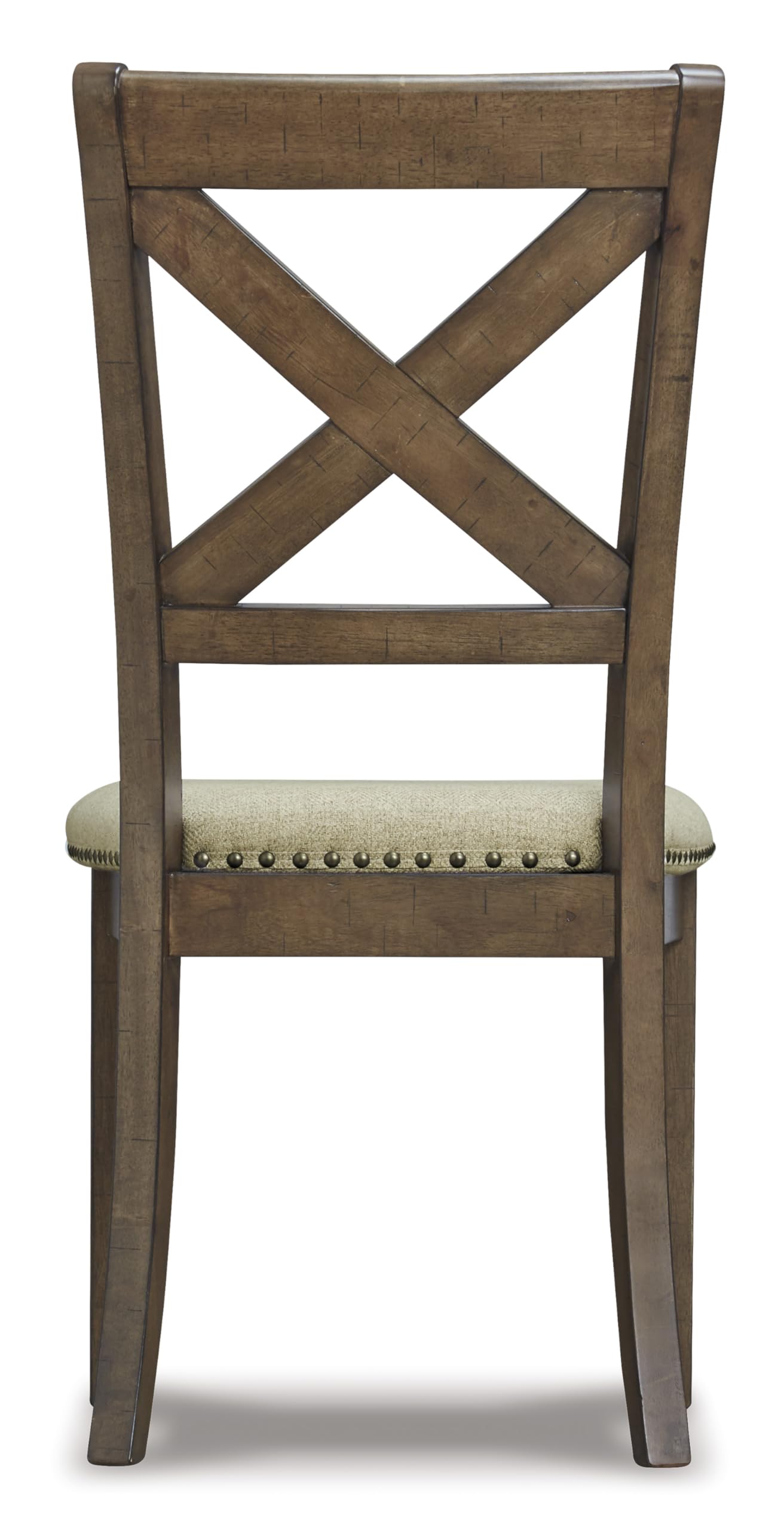 Signature Design by Ashley Moriville Modern Farmhouse 19" Upholstered Dining Room Chair, 2 Count, Brown
