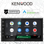 KENWOOD DMX4710S Digital Car Stereo (50W x 6-Ch), Apple CarPlay & Android Auto Compatible, Bluetooth-Enabled Head Unit with 6.8" LCD Display, Single DIN Touchscreen Car Stereo with USB Mirroring