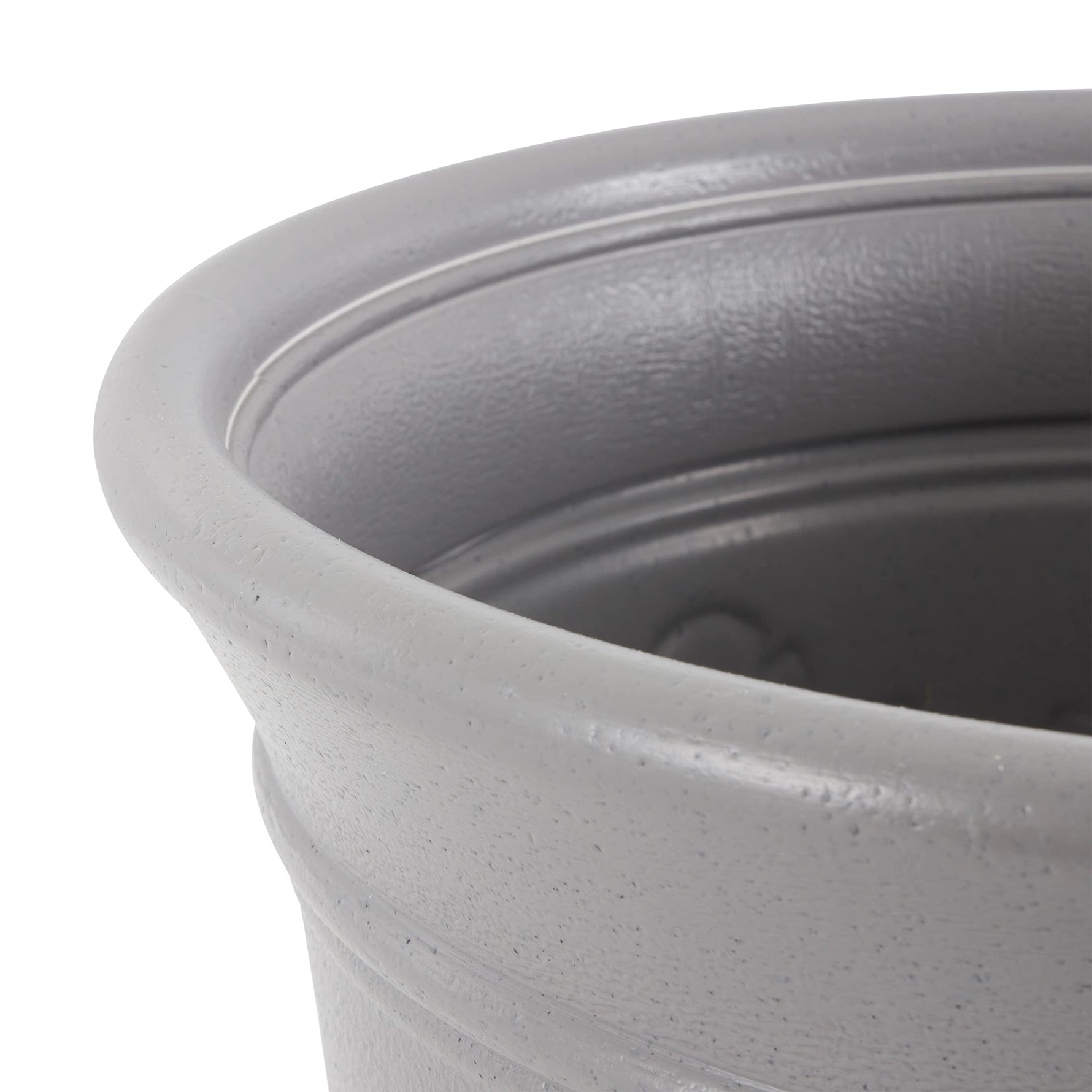 Suncast 300 ft. Decorative Resin 5 Gallon Hose Storage Pot 4-Pack, Gray Speckle, CPLHPL100