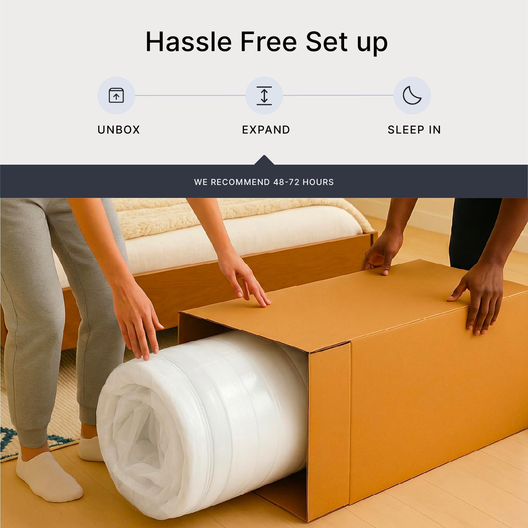 Signature Design by Ashley Chime Memory Foam 12" Full Mattress with Thick Memory and Support Foam for Pressure Relief, Fiberglass Free, Mattress In A Box