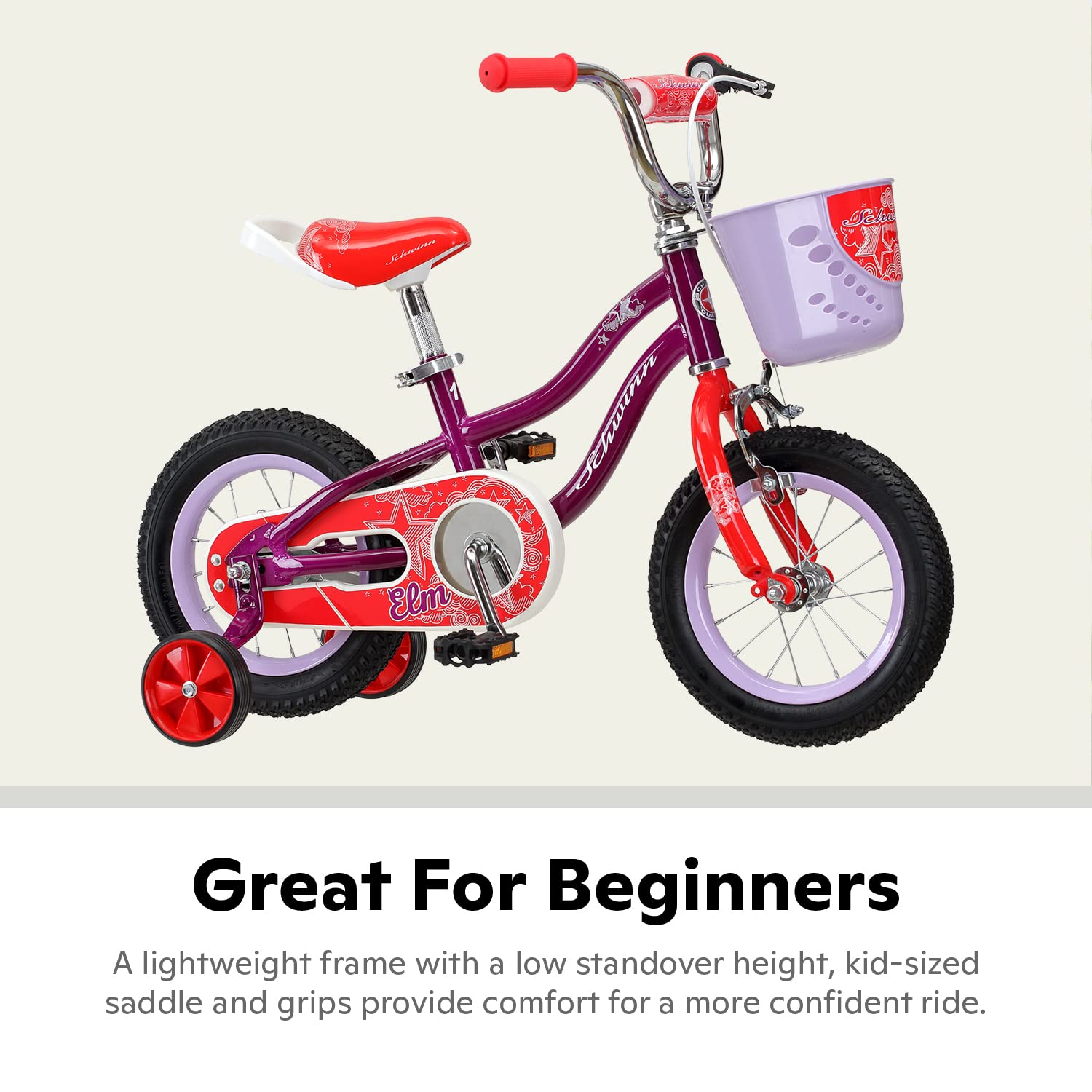 Schwinn Koen Bike, 16 Inch Bike for Kids Ages 3-7, SmartStart Ergonomic Design for Kids, Adjustable Seat Grows with your Child, Rear Coaster Brake and Front Caliper Brake, Training Bicycle