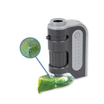 Carson MicroBrite Plus 60x-120x Power LED Lighted Pocket Microscope - Set of 4 (MM-300MU),Black/Grey