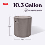 Keter Cool Side Table Cooler 3 in 1 Outdoor Patio Table and Ice Chest Storage, Ideal Hot Tub Table, Decor and Outdoor Patio Bar, Portable Bar, Cappuccino