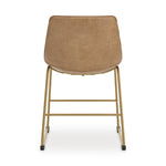 Signature Design by Ashley Mid Century Centiar 18.75" Dining Bucket Chair, 2 Count, Black and Brown