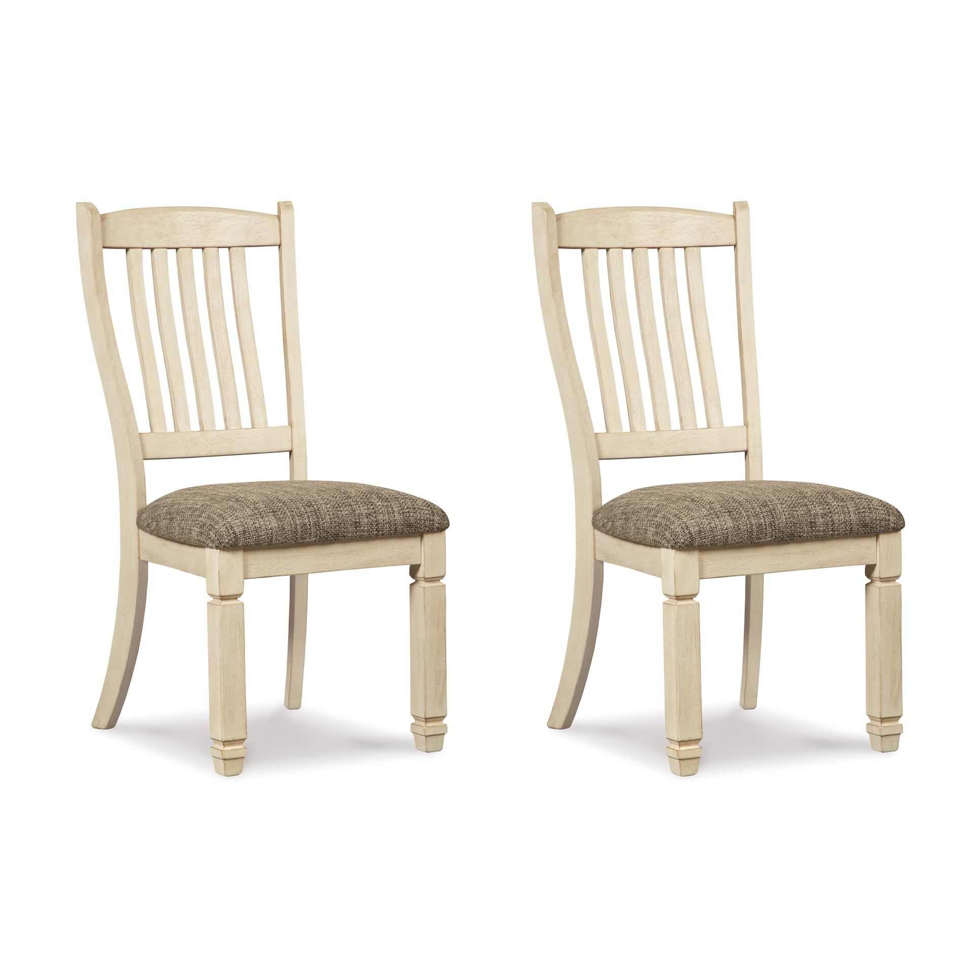 Signature Design by Ashley Bolanburg 20" Upholstered Dining Room Chair, Set of 2, Antique White