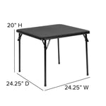 Flash Furniture Mindy Kids 5-Piece set Folding Square Table and Chairs Set for Daycare and Classrooms, Children's Activity Table and Chairs Set, Multicolor