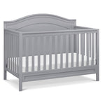 Davinci Charlie 4-in-1 Convertible Crib - GREENGUARD Gold Certified - Converts from Baby Crib to Toddler Bed, Daybed, and Full-Size Bed Effortlessly - 4 Adjustable Heights - Wooden White Baby Bed