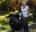 Lifetime 60076 50 gal Compost Tumbler, Black