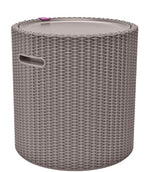 Keter Cool Side Table Cooler 3 in 1 Outdoor Patio Table and Ice Chest Storage, Ideal Hot Tub Table, Decor and Outdoor Patio Bar, Portable Bar, Cappuccino