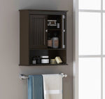 Spirich Bathroom Cabinet Wall Mounted with Doors, Wood Hanging Cabinet with Doors and Shelves Over The Toilet, Bathroom Wall Cabinet White