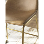 Signature Design by Ashley Mid Century Centiar 18.75" Dining Bucket Chair, 2 Count, Black and Brown