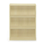 Furinno PASIR Book Shelf, 3-Tier Bookshelf, Storage Shelves Bookcase, 9.7 x 23.7 x 31.5, for Living Room, Bedroom, Home Office, Plain White