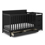 Graco Hadley 5-in-1 Convertible Crib with Drawer – GREENGUARD Gold Certified, Fits Standard Crib Mattress, Converts to Toddler Bed, Daybed and Full Bed, 4 Adjustable Mattress Heights (White)