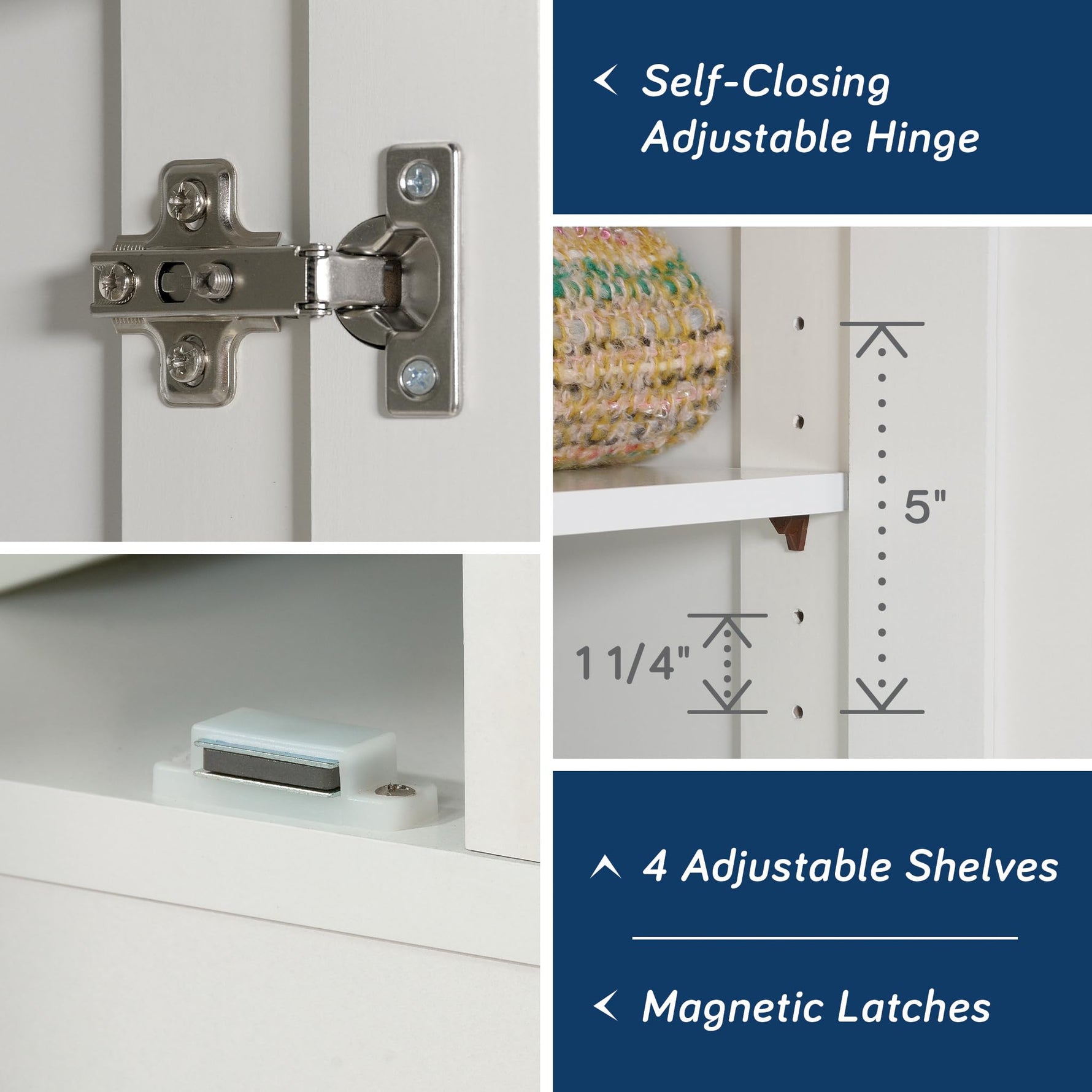 Sauder Select Storage Cabinet, Pantry Cabinet Kitchen Storage with Adjustable Shelves, Utility Room Storage Cabinet, in Reclaimed Pine