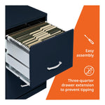 NuSparc 2 Drawer Locking Filing Cabinet | Pre-Assembled Steel Construction | Space-Saving Design is Perfect for Home and Small Office | Letter-Size | Assembled in North America
