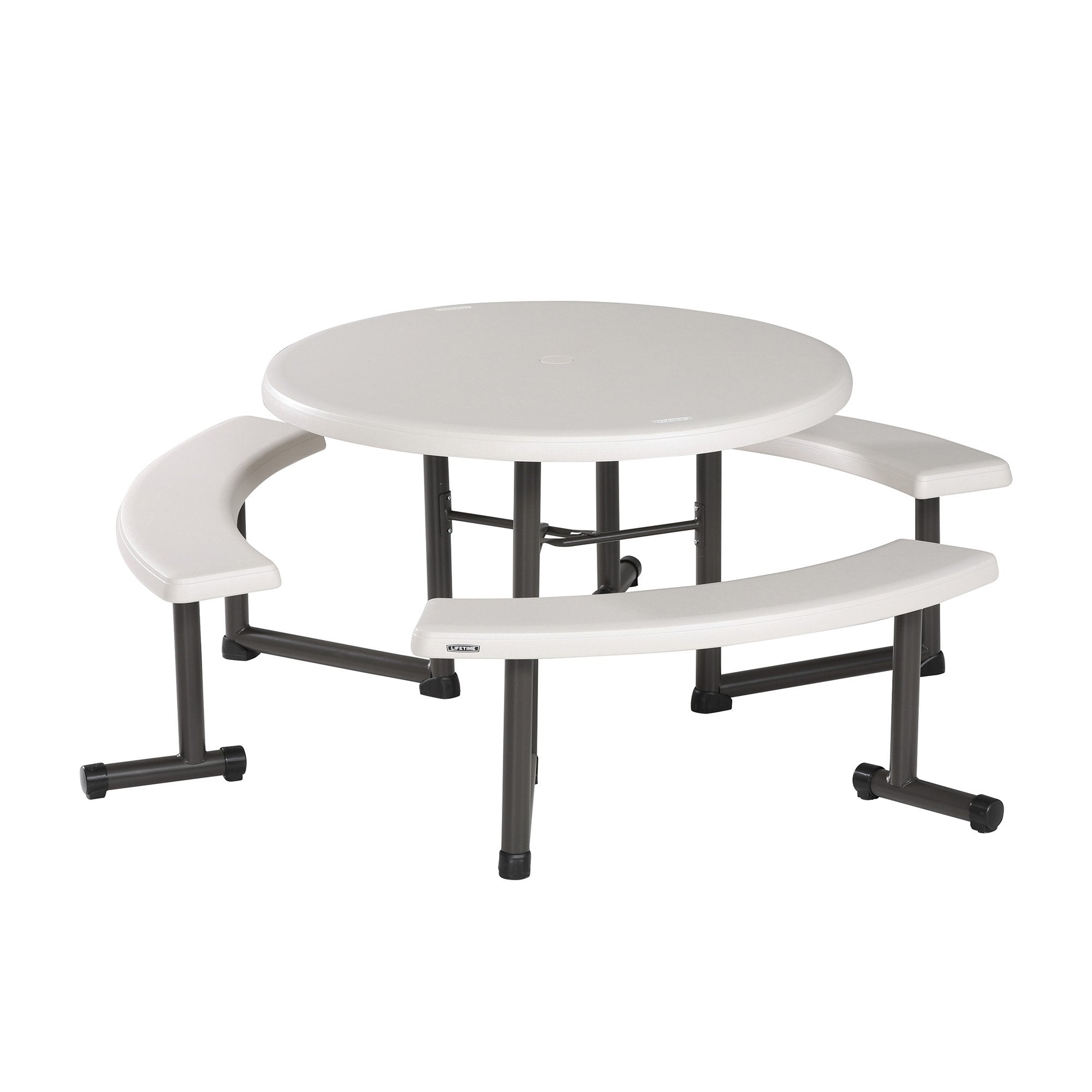 LIFETIME 260205 Picnic Table, 44-Inch, Almond