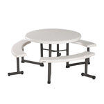 LIFETIME 260205 Picnic Table, 44-Inch, Almond