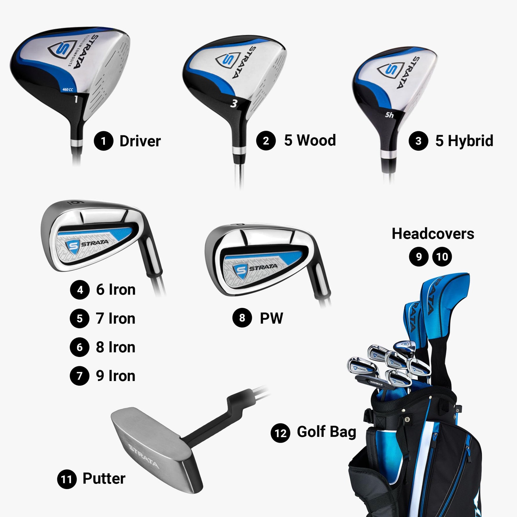 Callaway Golf Strata Complete Golf Set (Men's and Women's)